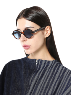 Blue Oval Sunglasses