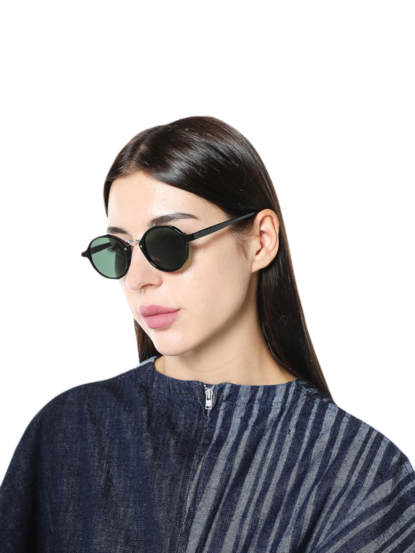 Black Oval Sunglasses