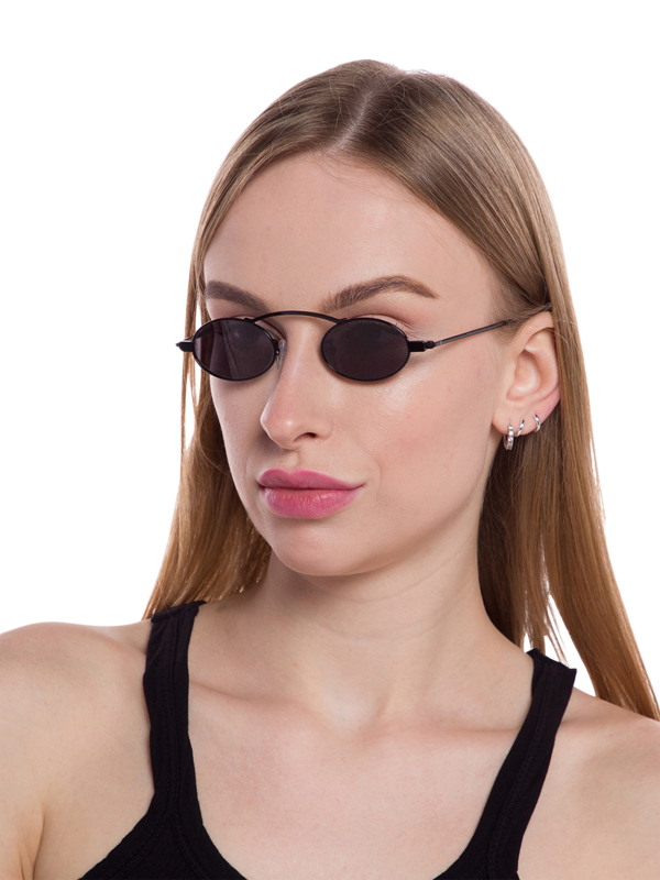 Vintage Sunglasses with Black Tinted Lenses