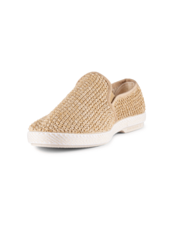 Flat loafer in suede