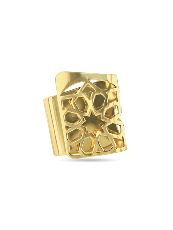 Gold Arabesque Tapis Ring