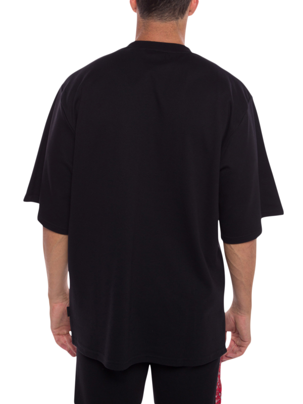 Oversized Crewneck T-Shirt with Rick and Morty Print