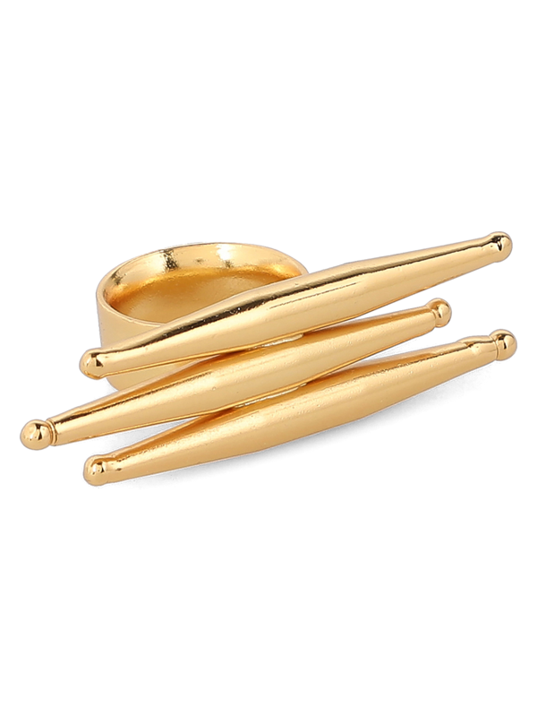 Solid Gold Statement Ring