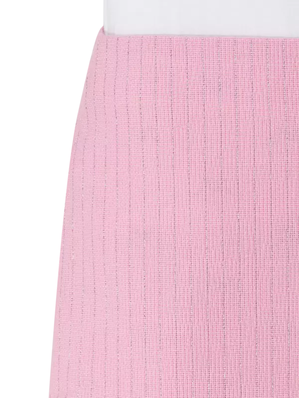 تنورة قصيرة من صوف لوريكس بنمط مقلم