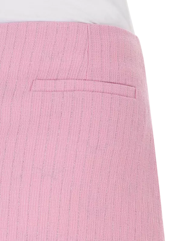 تنورة قصيرة من صوف لوريكس بنمط مقلم