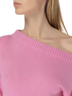 فستان كبير الحجم من الكشمير بتصميم غير متماثل