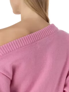 فستان كبير الحجم من الكشمير بتصميم غير متماثل