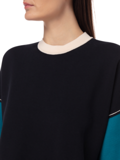 KNIT COLORBLOCK TSHIRT DRESS