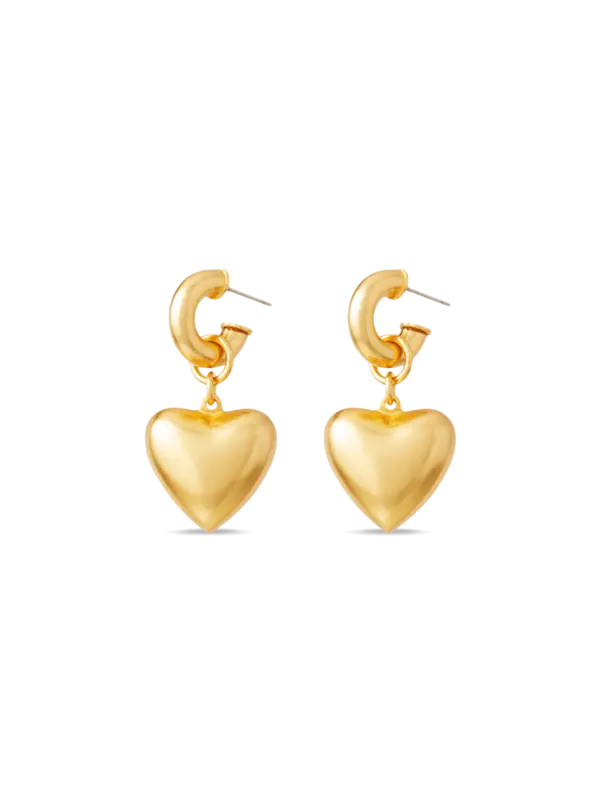 Heart And Soul Puffy Earings