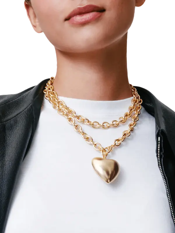 Heart And Soul Long Pendant Necklace