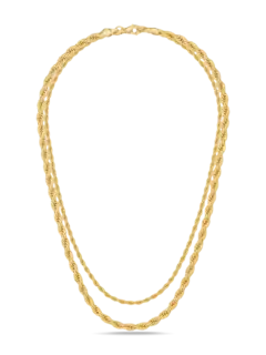 On the Ropes Duo Gold Necklace