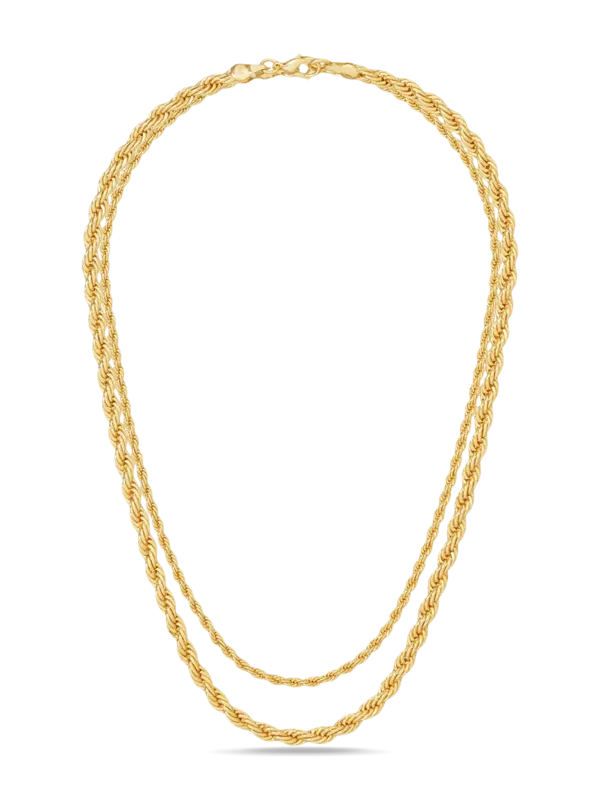 On the Ropes Duo Gold Necklace