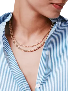 On the Ropes Duo Gold Necklace