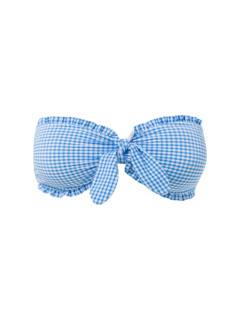 VICHY STRAPLESS BIKINI TOP