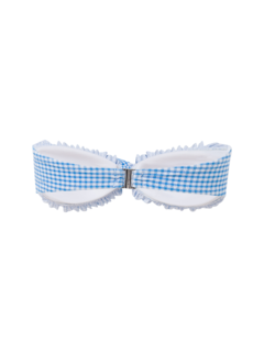 VICHY STRAPLESS BIKINI TOP