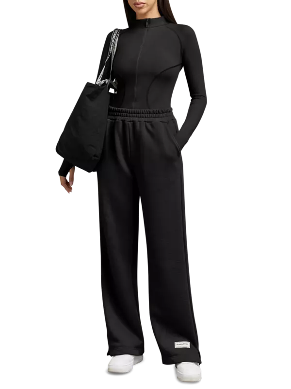 بنطال رياضي خفيف للركض بقصة أرجل واسعة