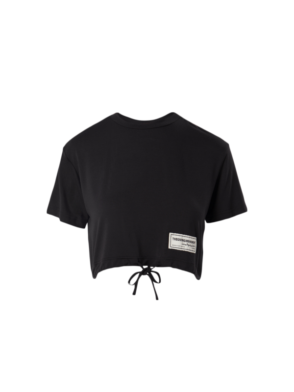 Drawcord Crop Top