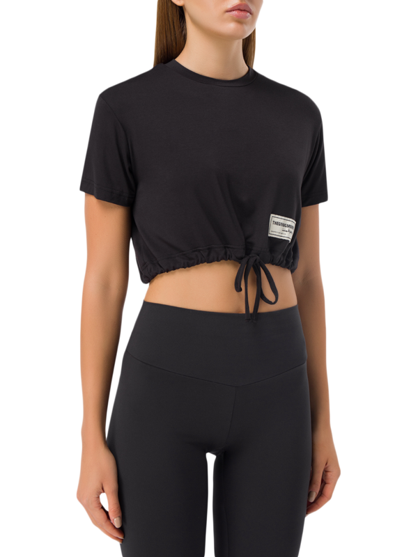 Drawcord Crop Top