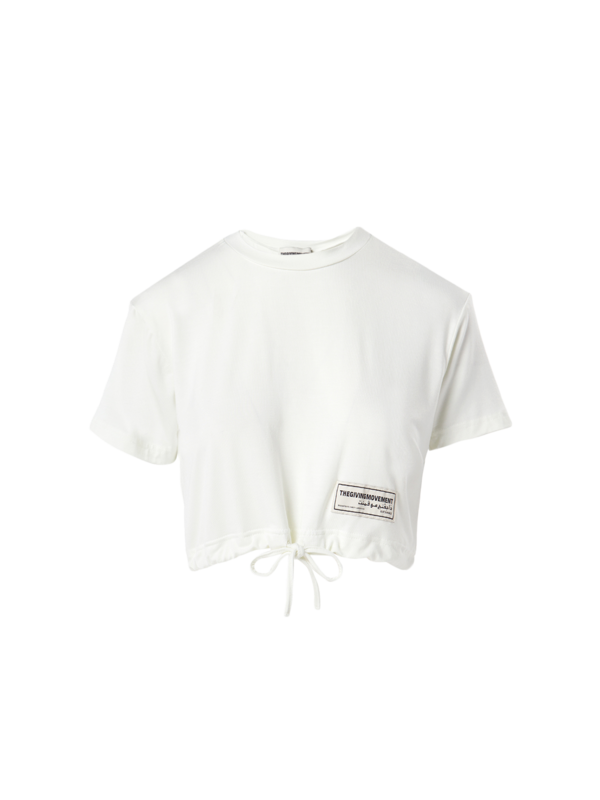 Drawcord Crop Top