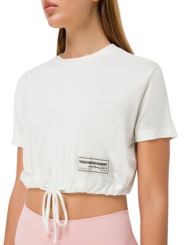 Drawcord Crop Top