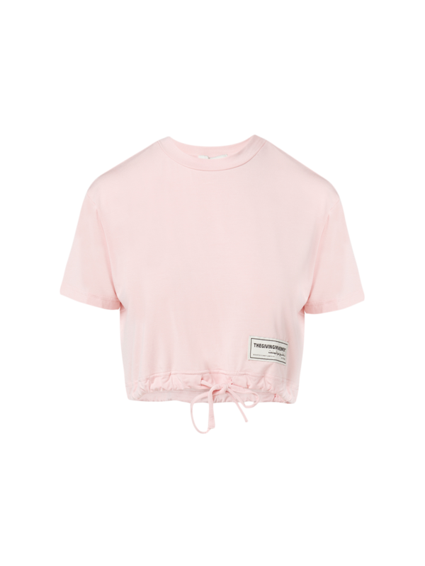 Drawcord Crop Top
