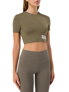 Recycled Softskin Crop Fitted T-Shirt