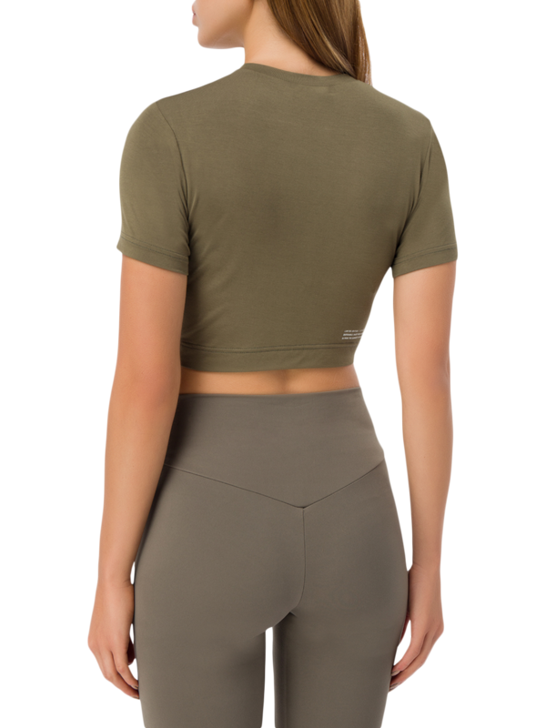 Recycled Softskin Crop Fitted T-Shirt