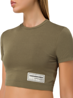 Recycled Softskin Crop Fitted T-Shirt