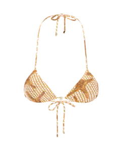 Star Sequins Beca Triangle Bikini Top