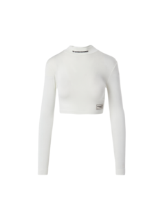 Recycled Softskin High Neck Crop Top
