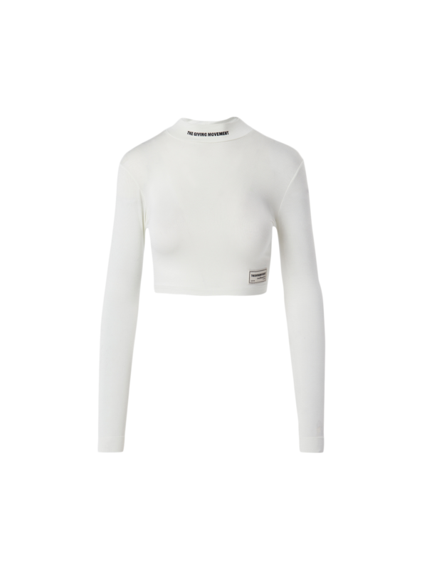 Recycled Softskin High Neck Crop Top