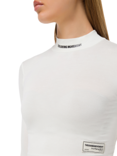 Recycled Softskin High Neck Crop Top