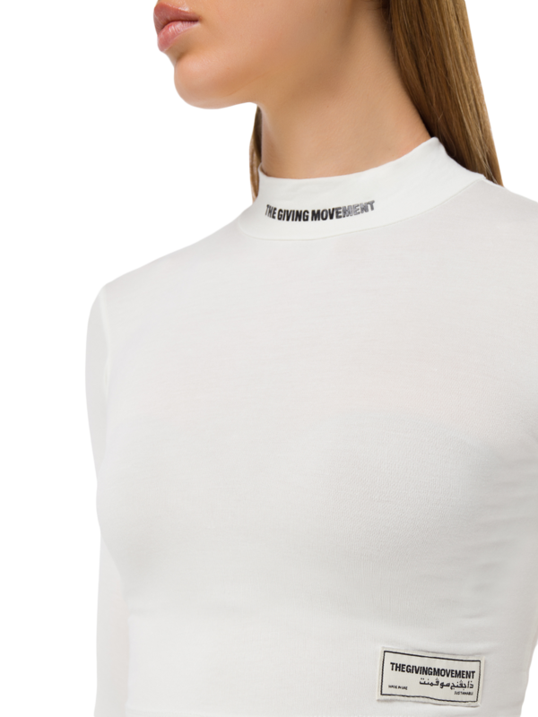 Recycled Softskin High Neck Crop Top