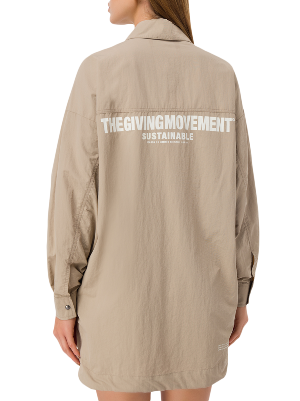 Recycled Nylon Shell Shacket