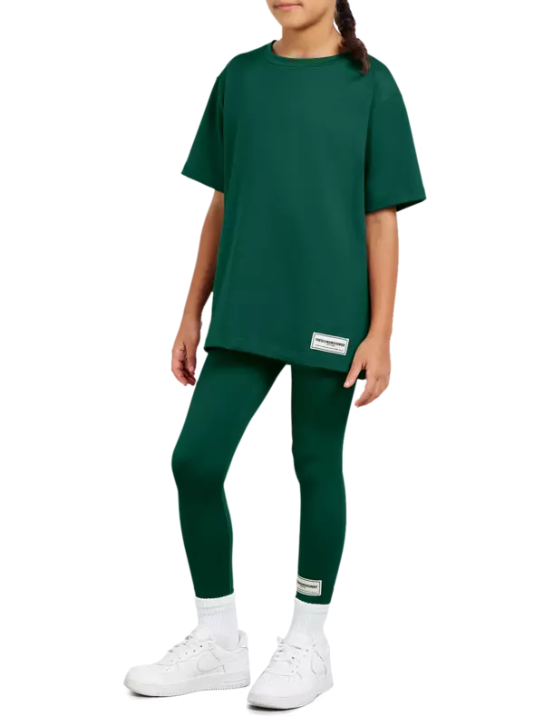 ليغينغز من قماش معاد تدويره للأطفال المراهقين