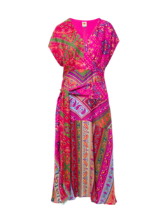 Bandana Waist Binding Midi Dress