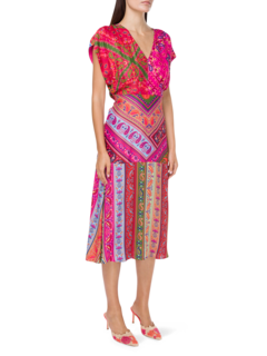 Bandana Waist Binding Midi Dress