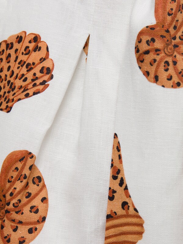 Leopard Shell Paperbag Pants