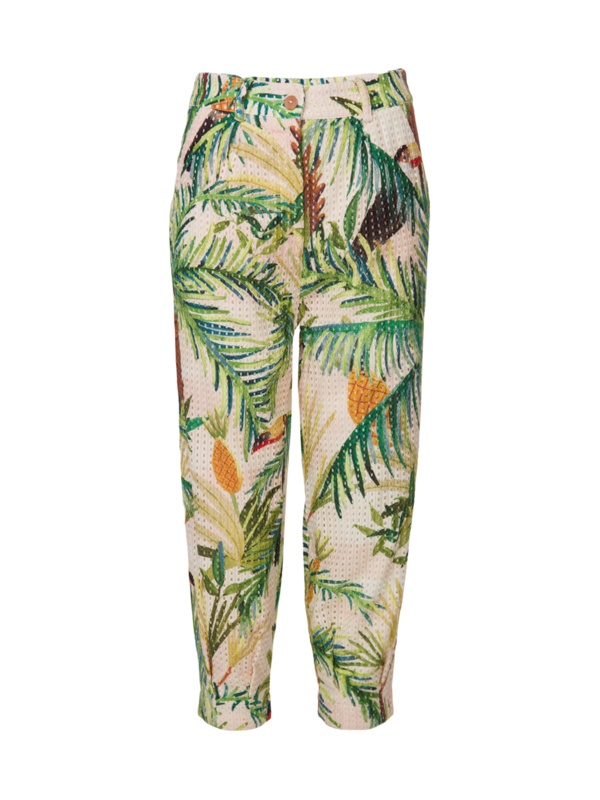 Toucan Paradise Eyelet Pants