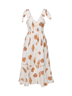 Leopard Shell Midi Dress