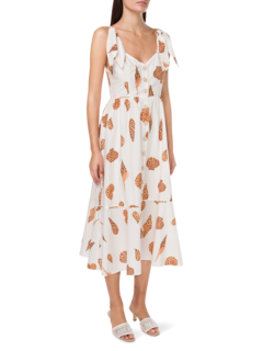 Leopard Shell Midi Dress