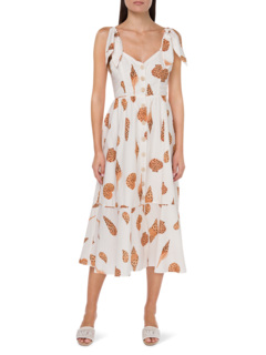 Leopard Shell Midi Dress
