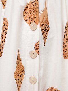 Leopard Shell Midi Dress