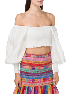 Smocked Crop Top