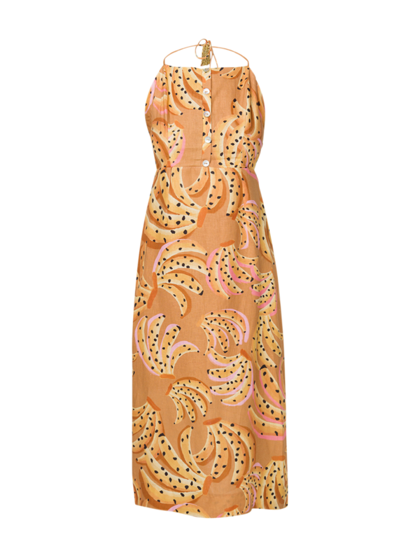 Raining Bananas Midi Dress