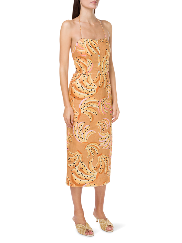 Raining Bananas Midi Dress