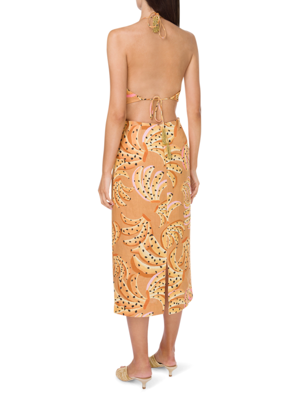 Raining Bananas Midi Dress