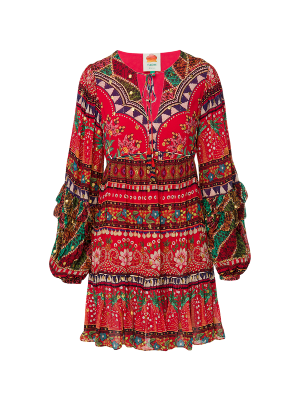 Tropical Shine Mini Dress