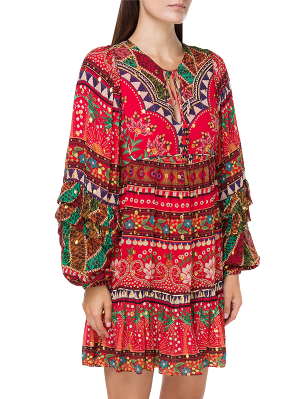 Tropical Shine Mini Dress