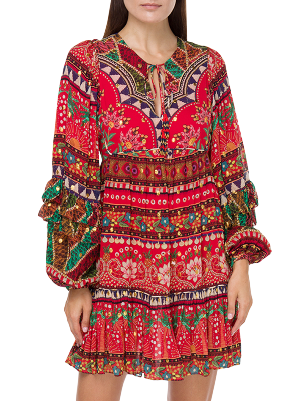 Tropical Shine Mini Dress